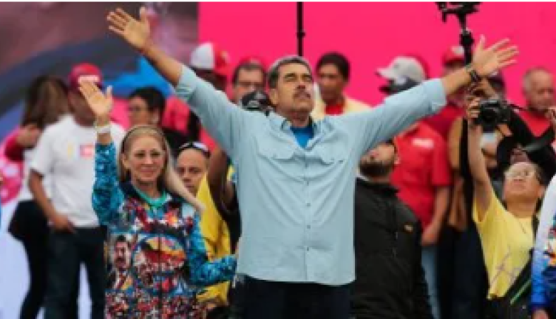 Gran movilización en Caracas por el cierre de campaña de Nicolás Maduro
