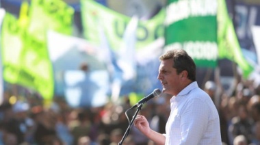 Sergio Massa: "Voy a ser el presidente de los trabajadores"
