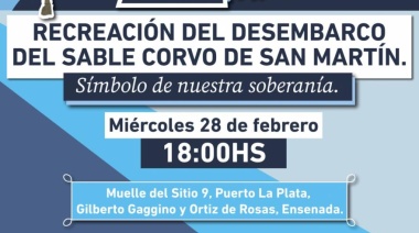 Puerto La Plata celebra el aniversario del desembarco del Sable Corvo de San Martín