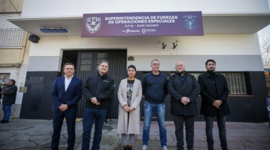 Mayra y el Ministro Alonso inauguraron la nueva Base del Grupo de Prevención Motorizada en Quilmes