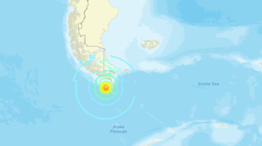 Se registró un sismo de 7,4° al sur de Tierra del Fuego: hay alerta por posible tsunami