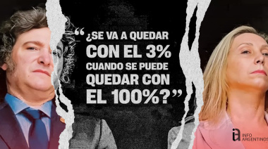 Javier Milei defendió a Karina: "¿Se va a quedar con el 3% cuando se puede quedar con el 100?"