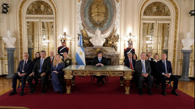 Milei anunció sanciones a las empresas que operen en Malvinas y una base naval