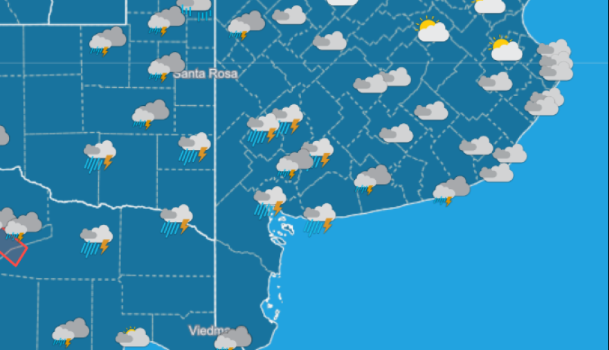 Alerta amarilla por tormentas en el sudoeste bonaerense