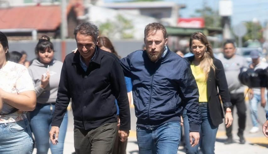 Otermín y Katopodis recorrieron la reconstrucción de la avenida Recondo en Lomas